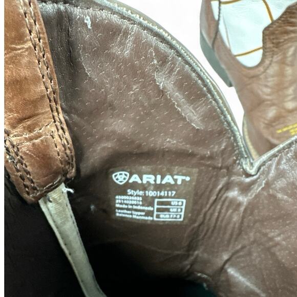Ariat Dakota Dogger Longhorn Star Western Boot Quincy Collection Kids 6 - Picture 7 of 8